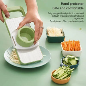 5 in 1 Stainless Steel Multifunctional Vegetable Slicer Cutter