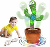 Dancing Cactus Toy  Rechargeable  with Music, Singing, Talking, Lightning, Wriggle- Funny talk back toy For Kids-  High Quality