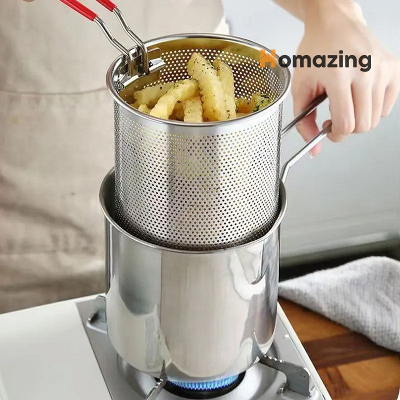 Deep Frying Pot Stainless Steel